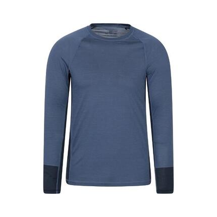 Base Layer Oberteil für Herren, Langärmlig Damen und Herren Marine