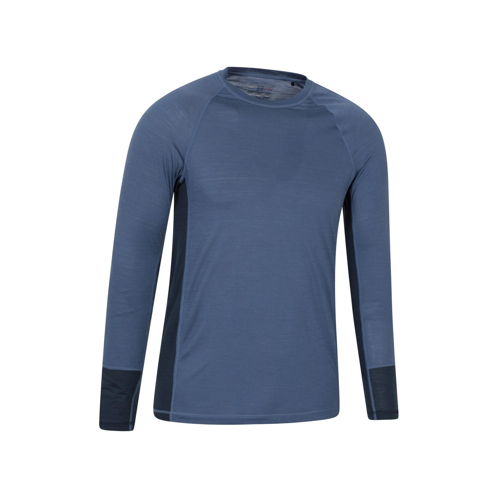Base Layer Oberteil für Herren, Langärmlig Damen und Herren Marine 4/4