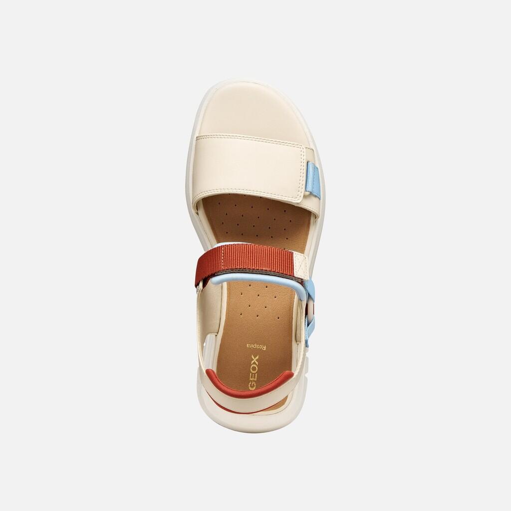 Sandales Femme FLEXTRIDE S WOMAN Blanc Cassé/Bleu Ciel Clair 6/7