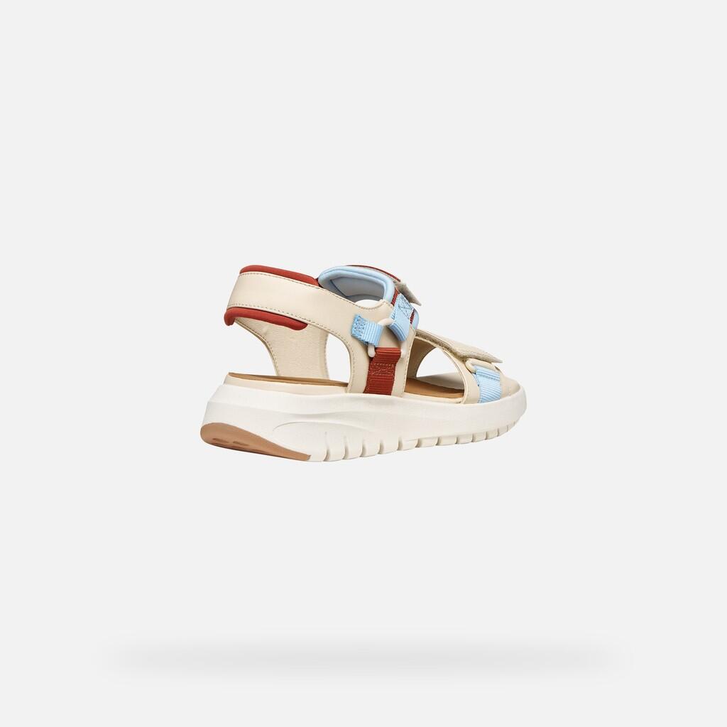 Sandales Femme FLEXTRIDE S WOMAN Blanc Cassé/Bleu Ciel Clair 5/7