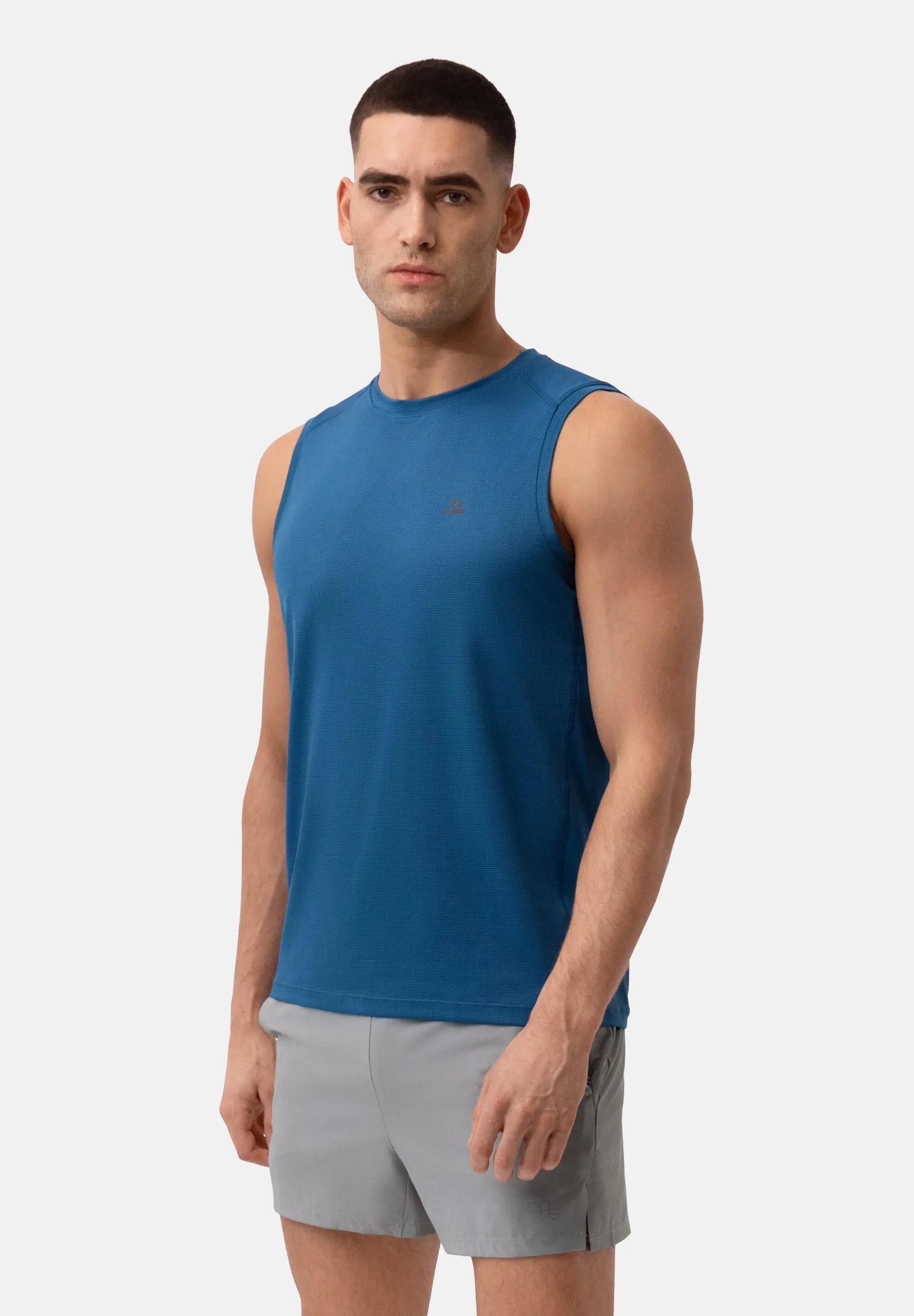 Camisetas de tirantes deportivas para hombre ajuste muscular 2 pares 2/5