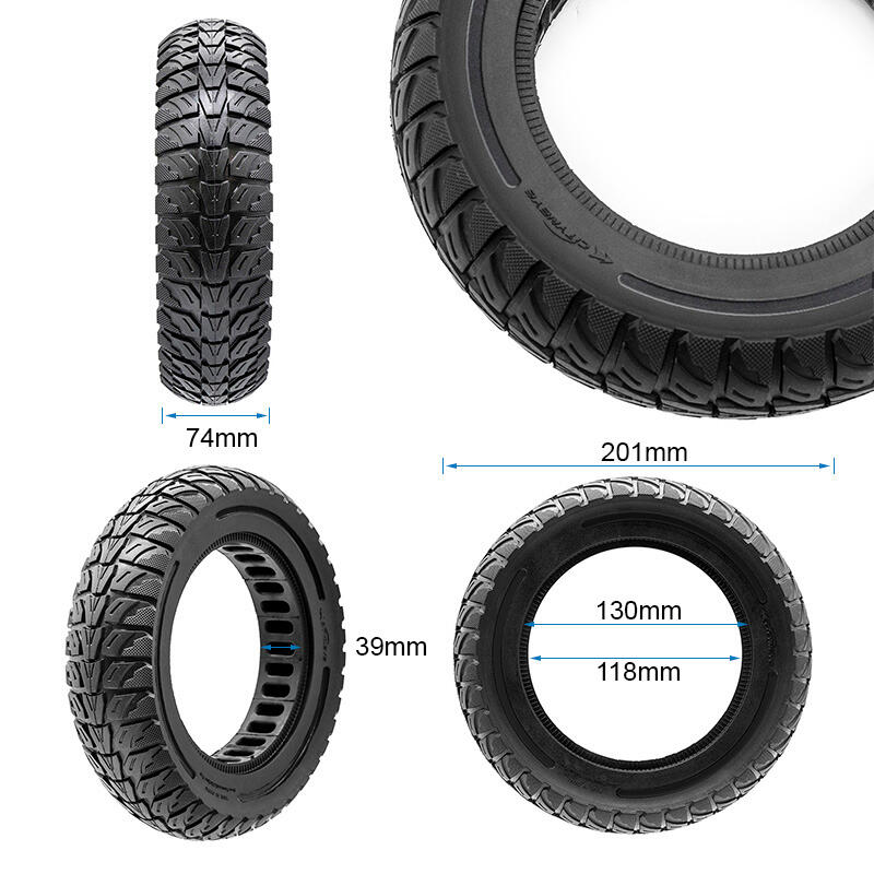 Rueda maciza 8,5x3-5,5 [Cityneye] - negro 2/5