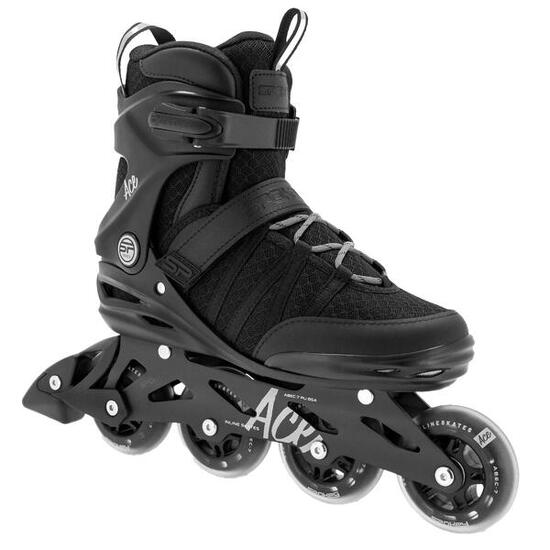 Patins À Roulettes Quad Adulte (Noir)