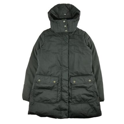 Herren Schwarzer Parka