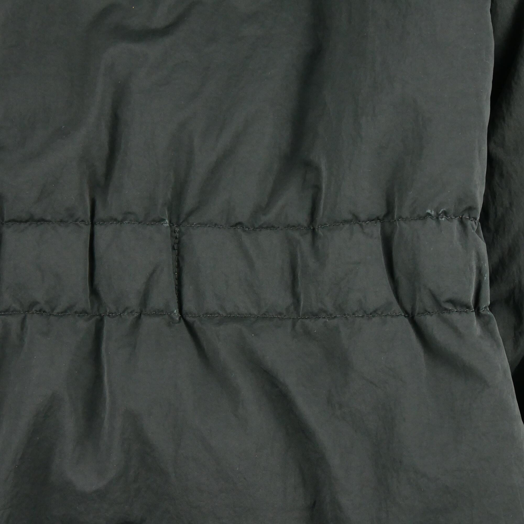 Herren Schwarzer Parka 6/7