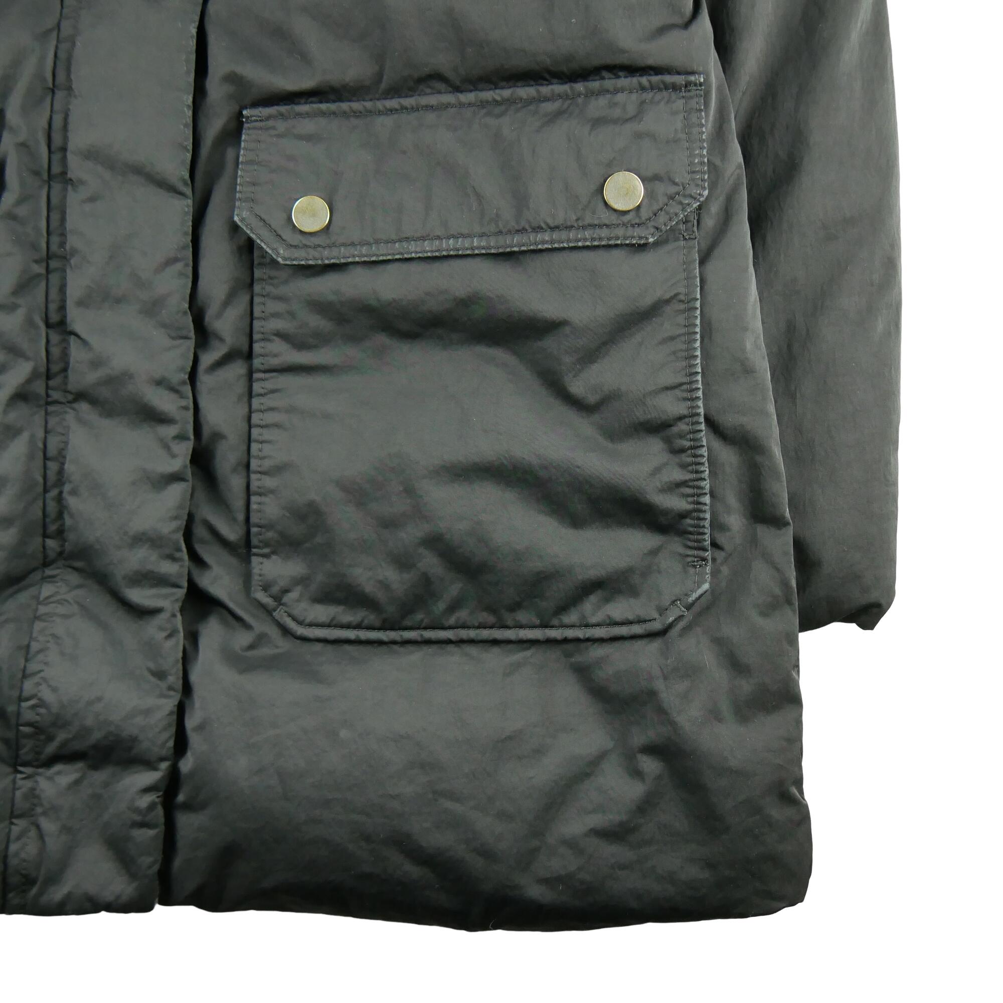 Herren Schwarzer Parka 5/7