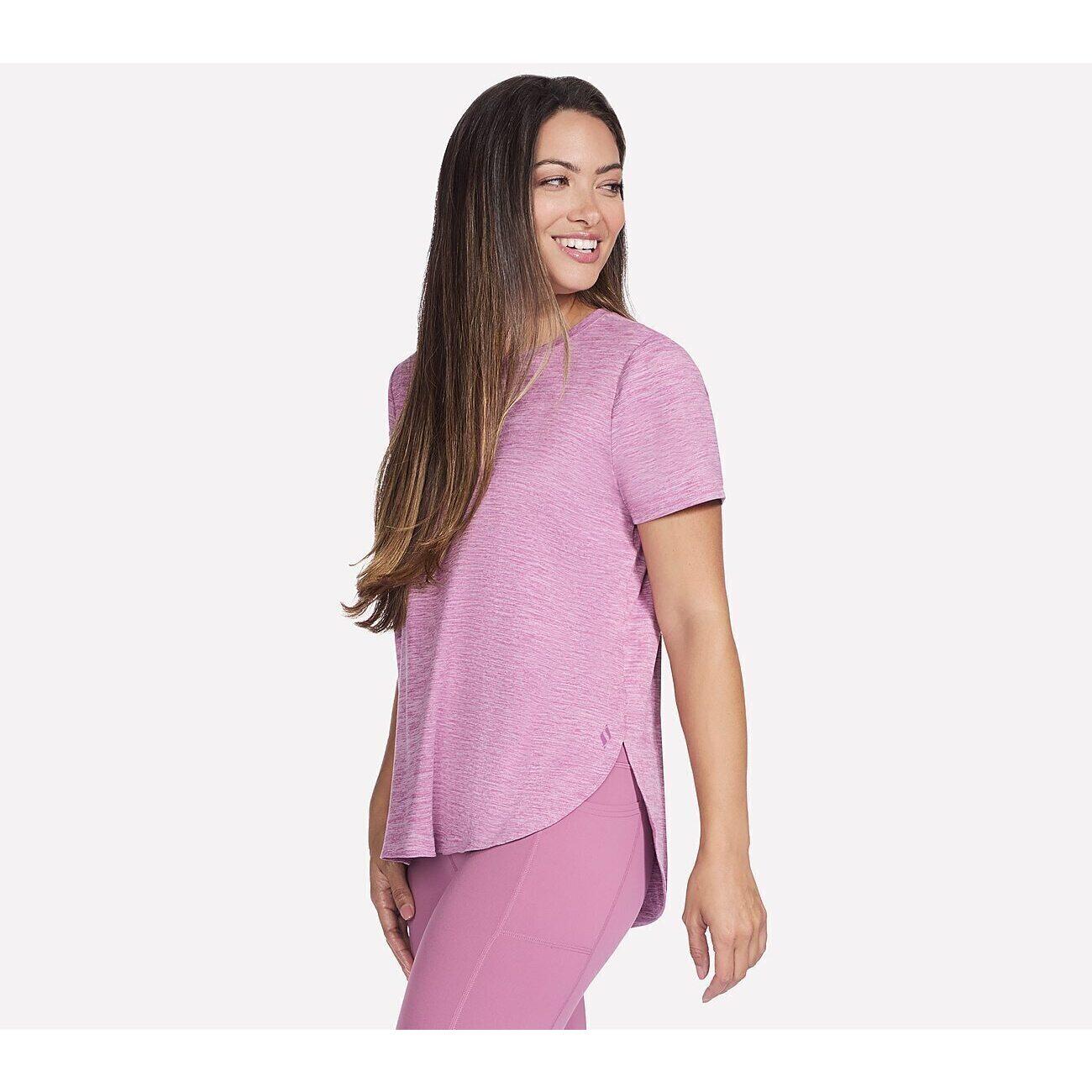 T-shirt Skechers GO DRI Swift Tunic Tee, Roze, Dames 3/4