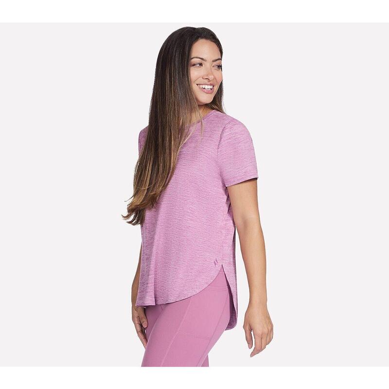 Tricou femei Skechers GO DRI Swift Tunic Tee, Roz