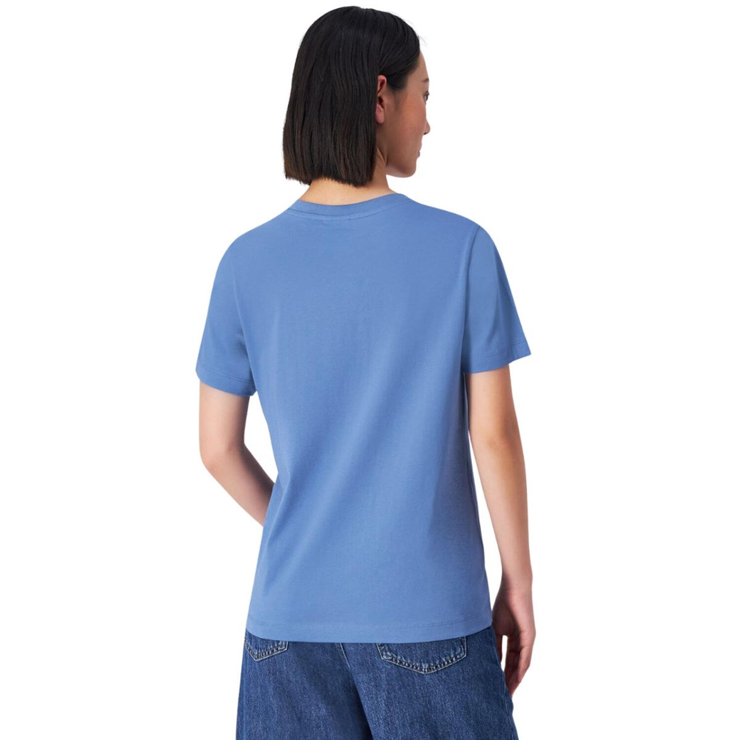 Maglietta Manica Con Marchio Donna Champion Blu 3/3
