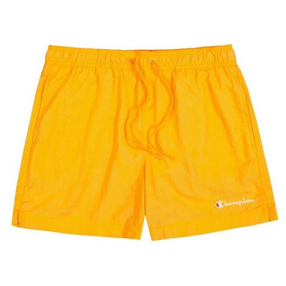 Bermudas Diseño Logotipo Bordado para Hombre Naranja 2/3