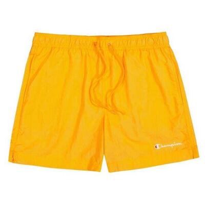 Korte zwembroek met geborduurd logo heren (oranje)