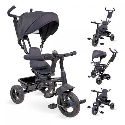 Triciclo evolutivo 3 in 1 Sicuro Comodo e pratico Design regolabile Enfant Nero