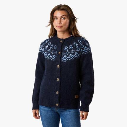 Damen Strickjacke Pullover Lofoten Wollstrick
