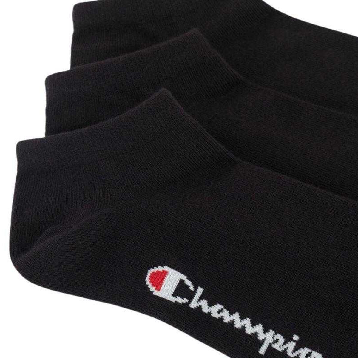 Calzini Logo Adulto Unisex Misura Confezione 3 Champion Nero 2/2