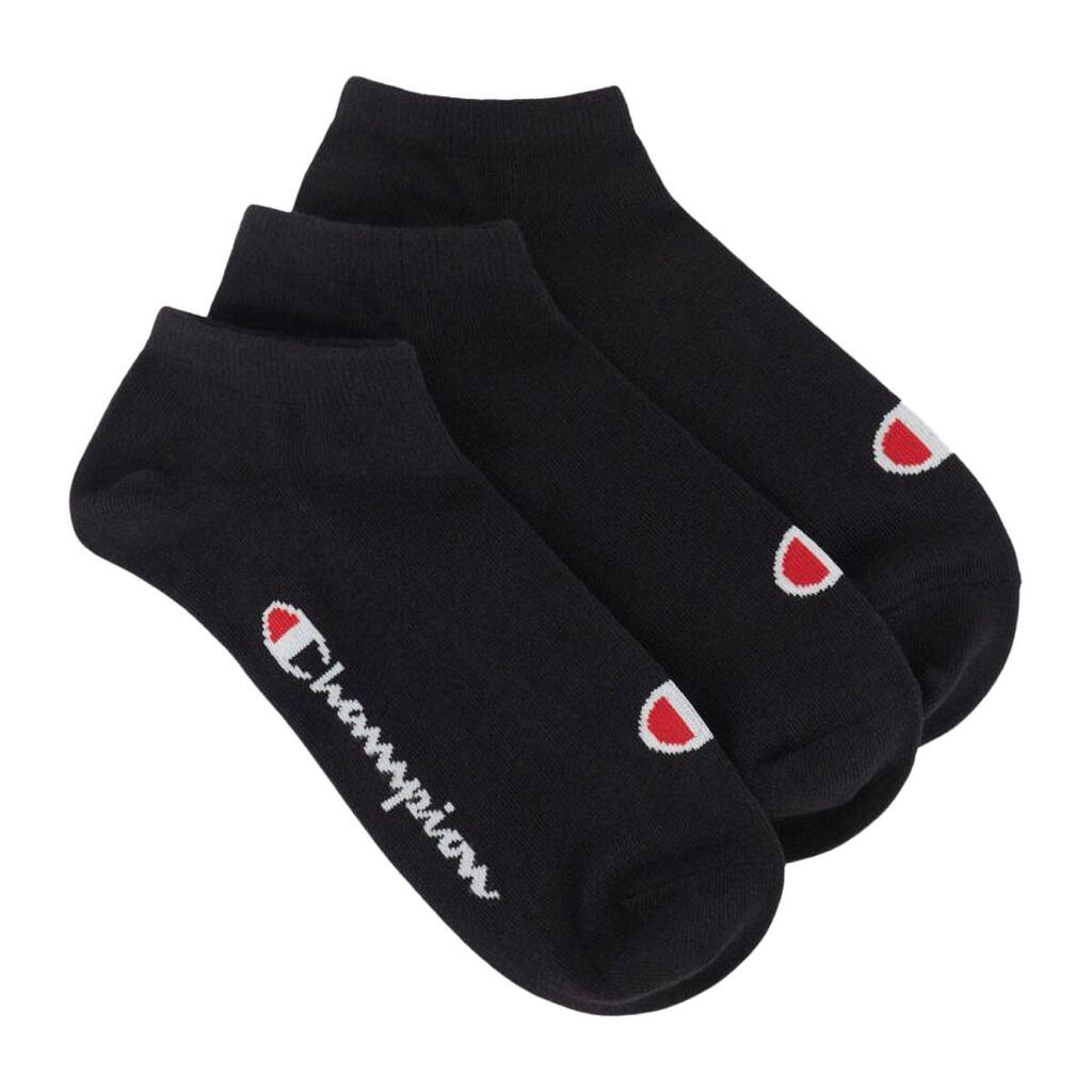 Unisex Adult Logo Socks (Pack of 3) (Black)