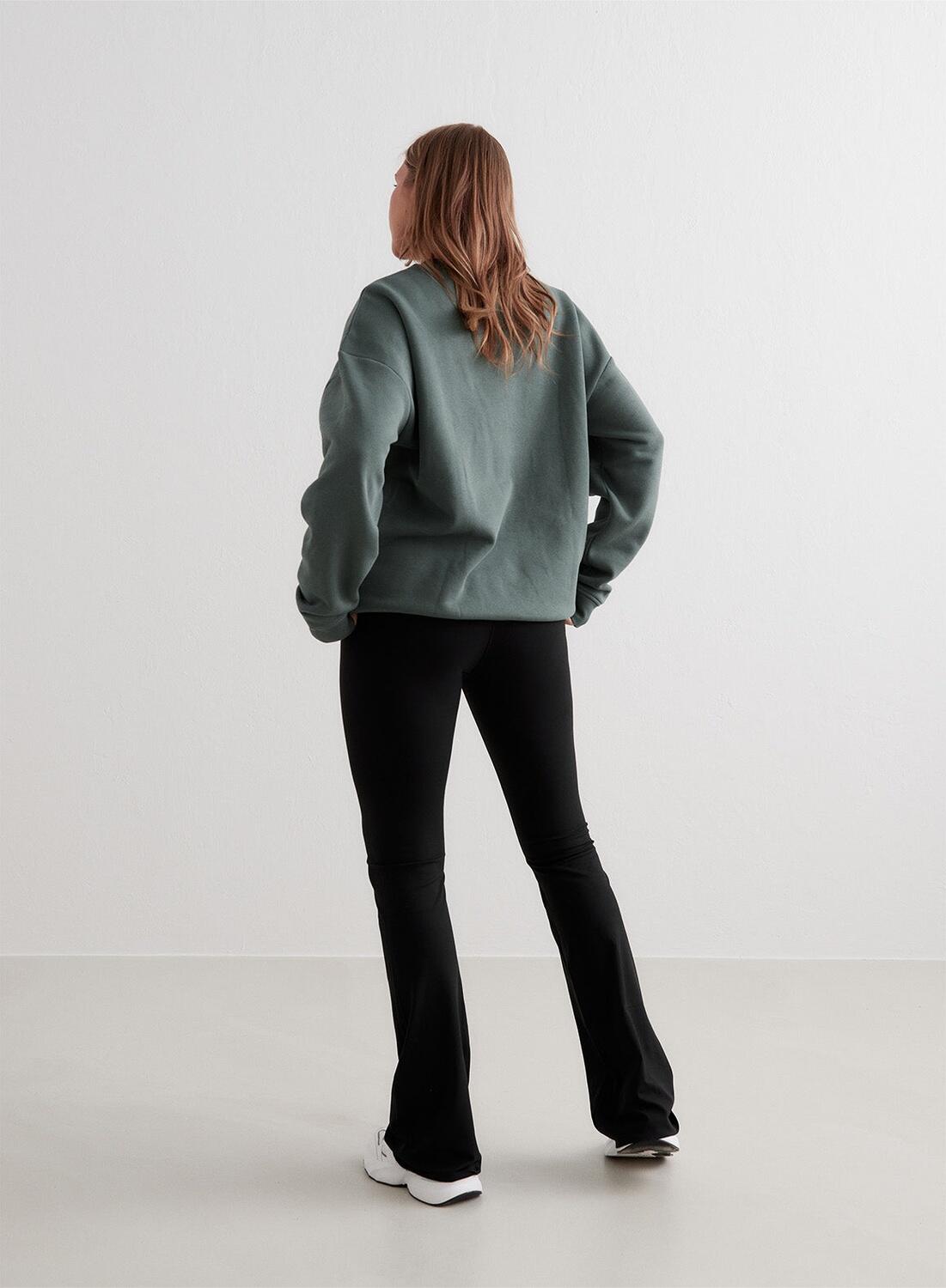 Mujer Sudadera Verde Salvia 4/6