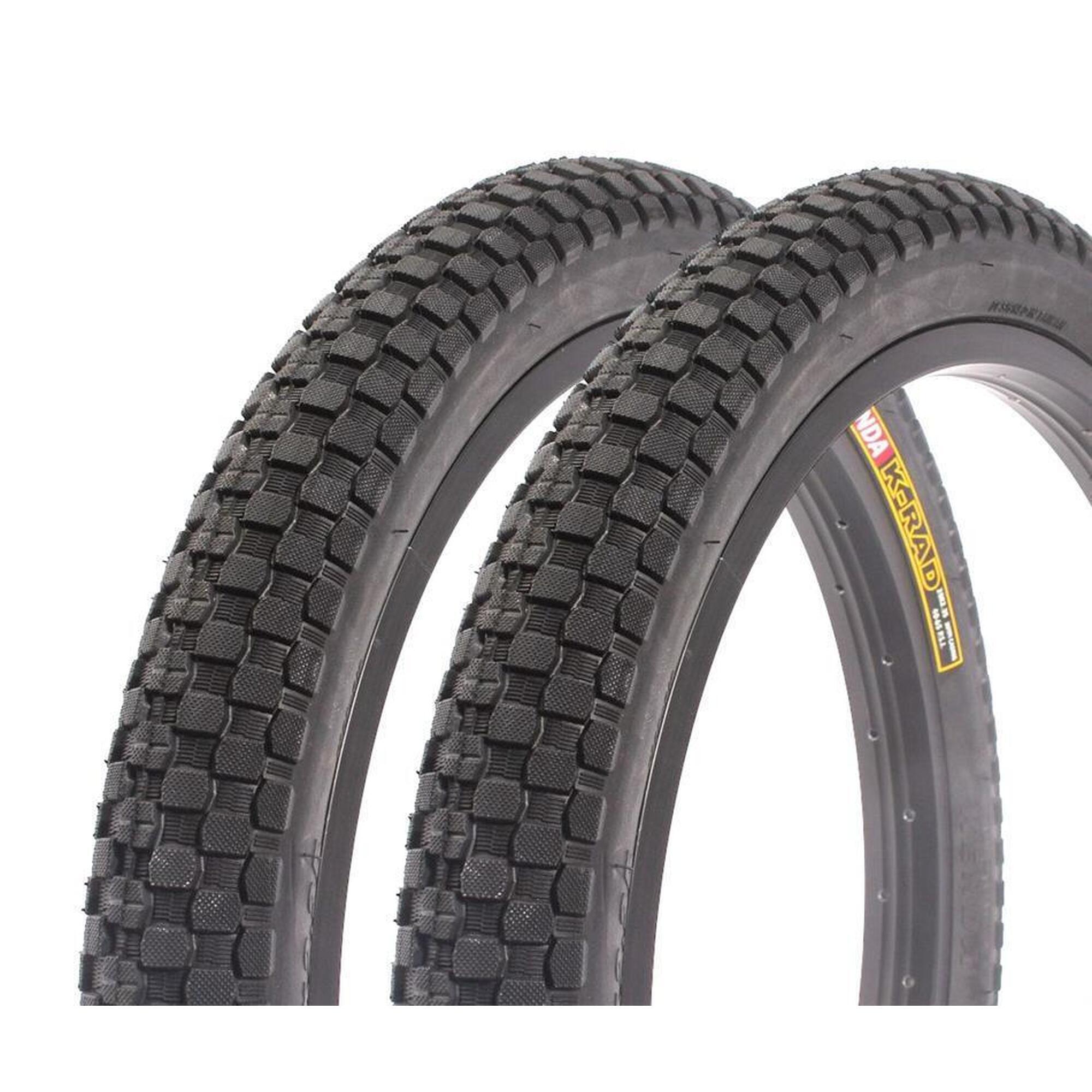 KENDA Sada plášťů BMX KENDA K-RAD 20 x 2,35 palce černé