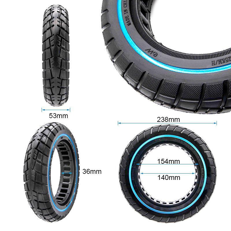 Rueda maciza offroad ultraligera 10x2,125-6,1/B34 linea azul [Ewheel] 2/5