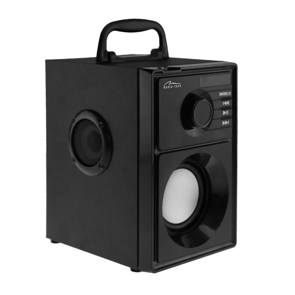 GŁOŚNIK BLUETOOTH MT3179 Media-Tech kompaktowy stereo 600W FM MP3 pilot SILVER 2/6