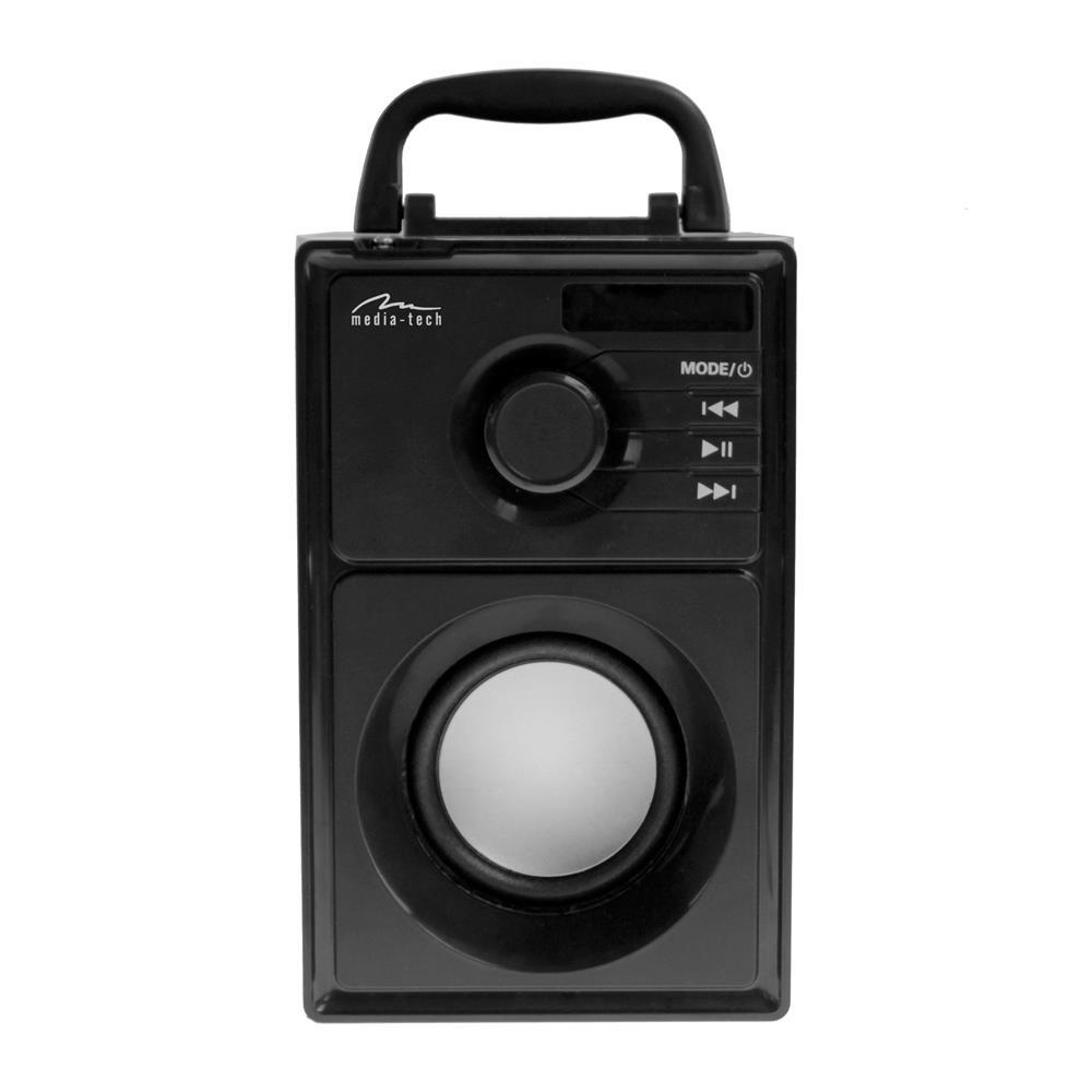 GŁOŚNIK BLUETOOTH MT3179 Media-Tech kompaktowy stereo 600W FM MP3 pilot SILVER 5/6