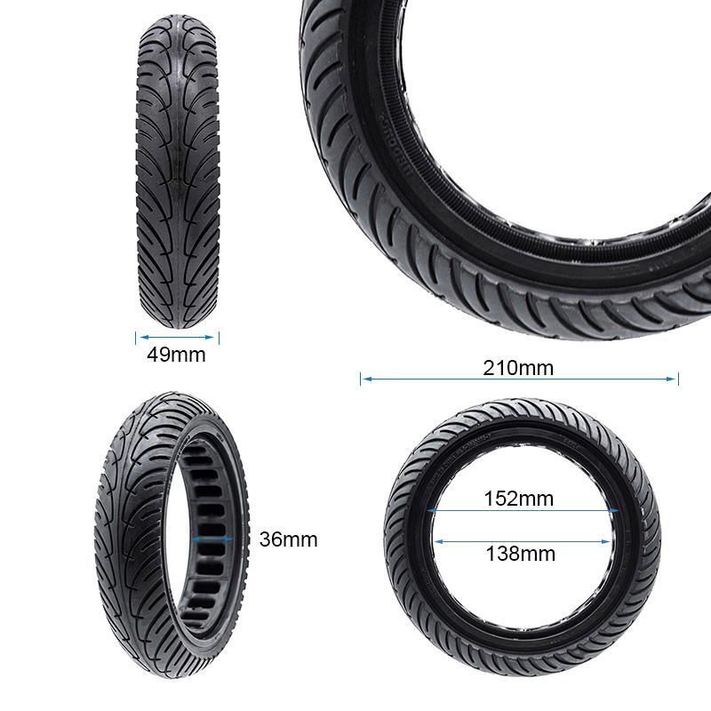 Rueda maciza ultraligera 8,5x2-6,1/B34 - línea negra [Nedong] 2/5