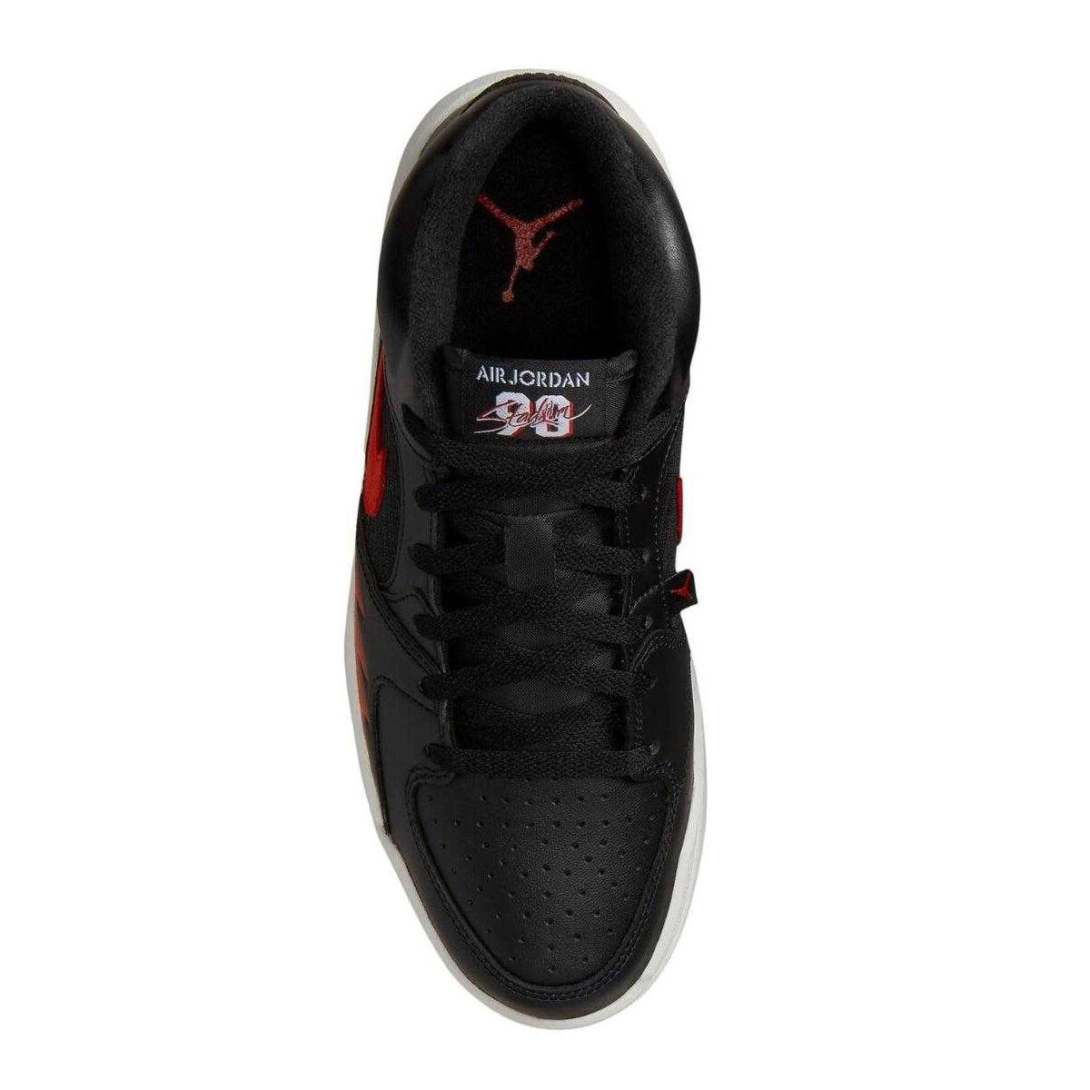 "Jordan Stadium 90" Swoosh Sneaker für , Leder Damen Schwarz/Rot 4/4