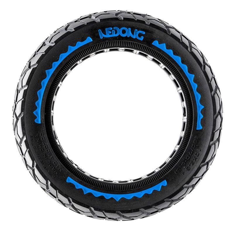 Rueda maciza ultraligera offroad 10x2,5-6,5/B44 - azul [Nedong] 3/5