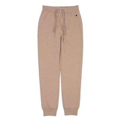 Dames joggingbroek met geribd manchet (beige)