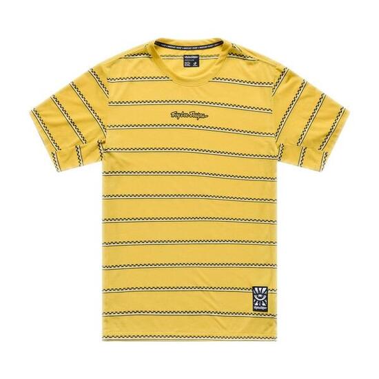 Maglia MTB Skyline Ride Manica Corta - Checked Out - Giallo