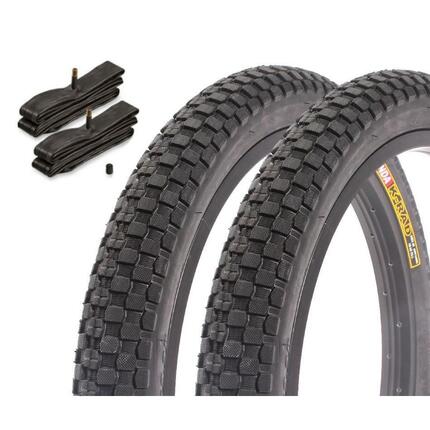 Zestaw opon BMX KENDA K-RAD 20 cali x 2,35 cala + dętka AV
