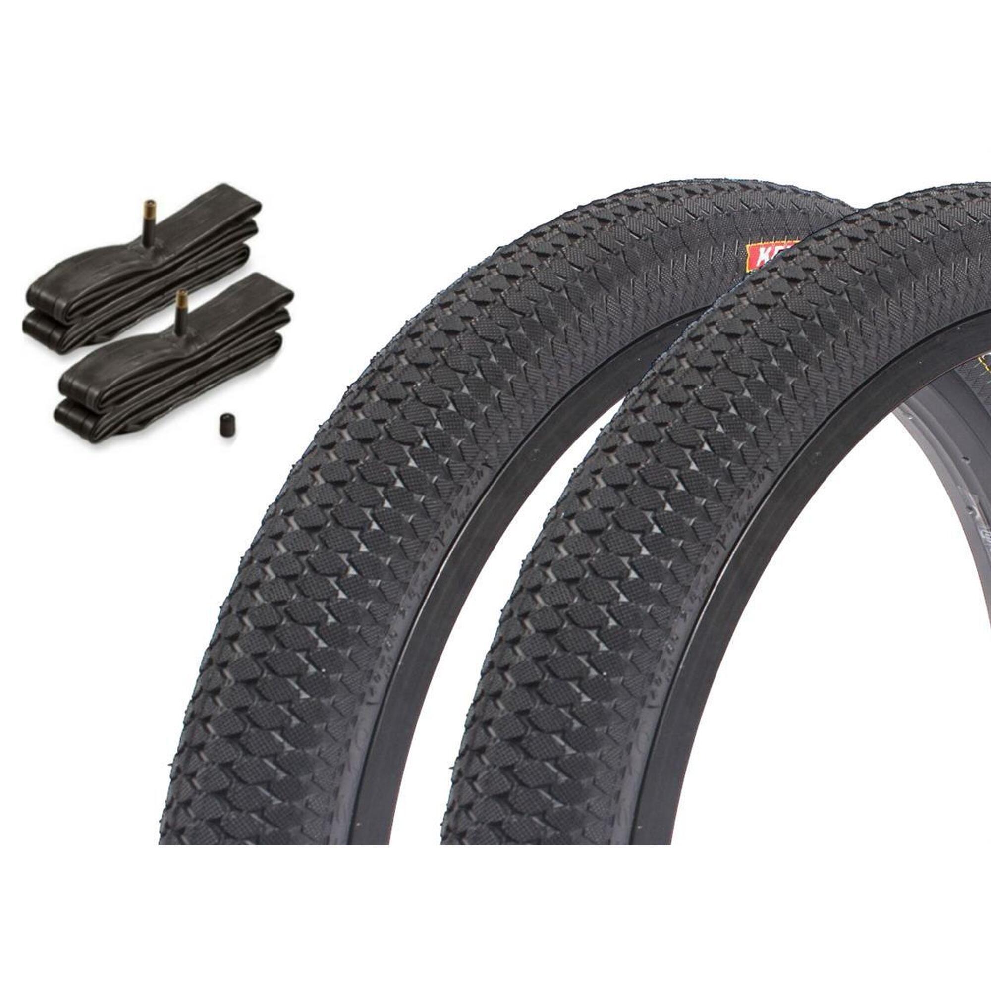 KENDA Sada plášťů BMX KENDA Kiniption 20 palců x 2,10 palce + duše AV