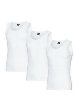 Herren Unterhemden aus Bio-Baumwolle Rippstrick 3 Stück