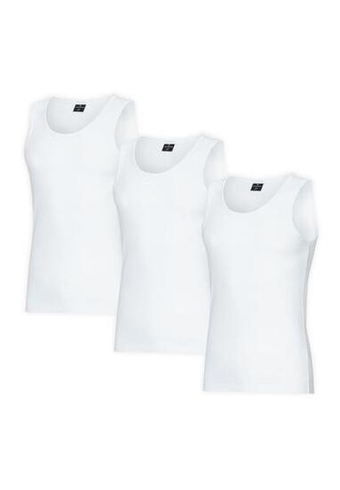 Herren Unterhemden aus Bio-Baumwolle Rippstrick 3 Stück