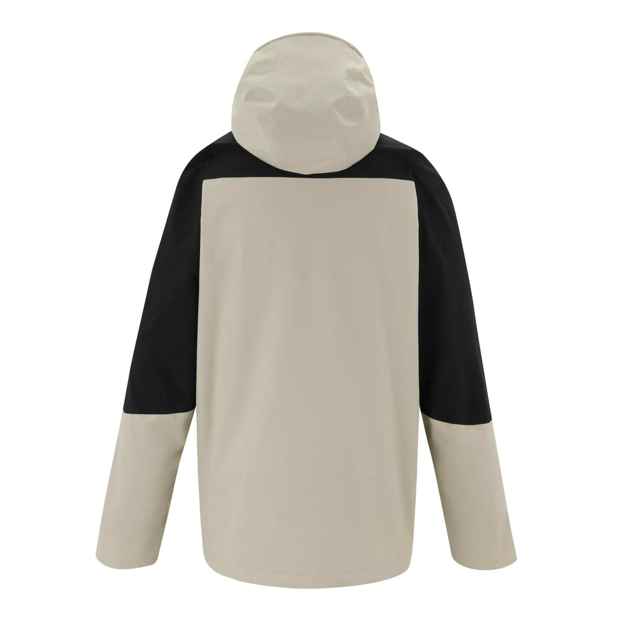 Veste Imperméable À Capuche FREESDALE Homme (Blanc Cassé / Noir) 2/5