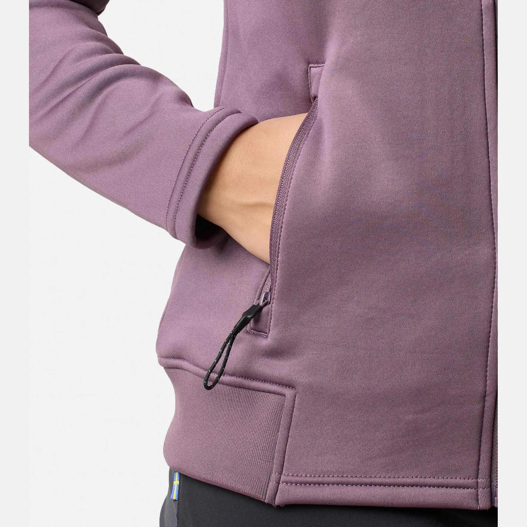Bluza Polarowa Rozpinana Wędrówki Kobieta Lofoten Regularny Krój 8/9
