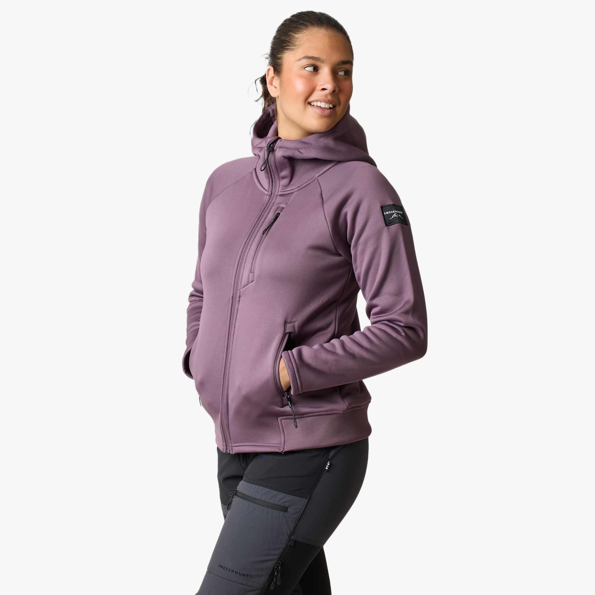 Sweat à capuche randonnée femme Tech Stretch Lofoten Hood 4/7