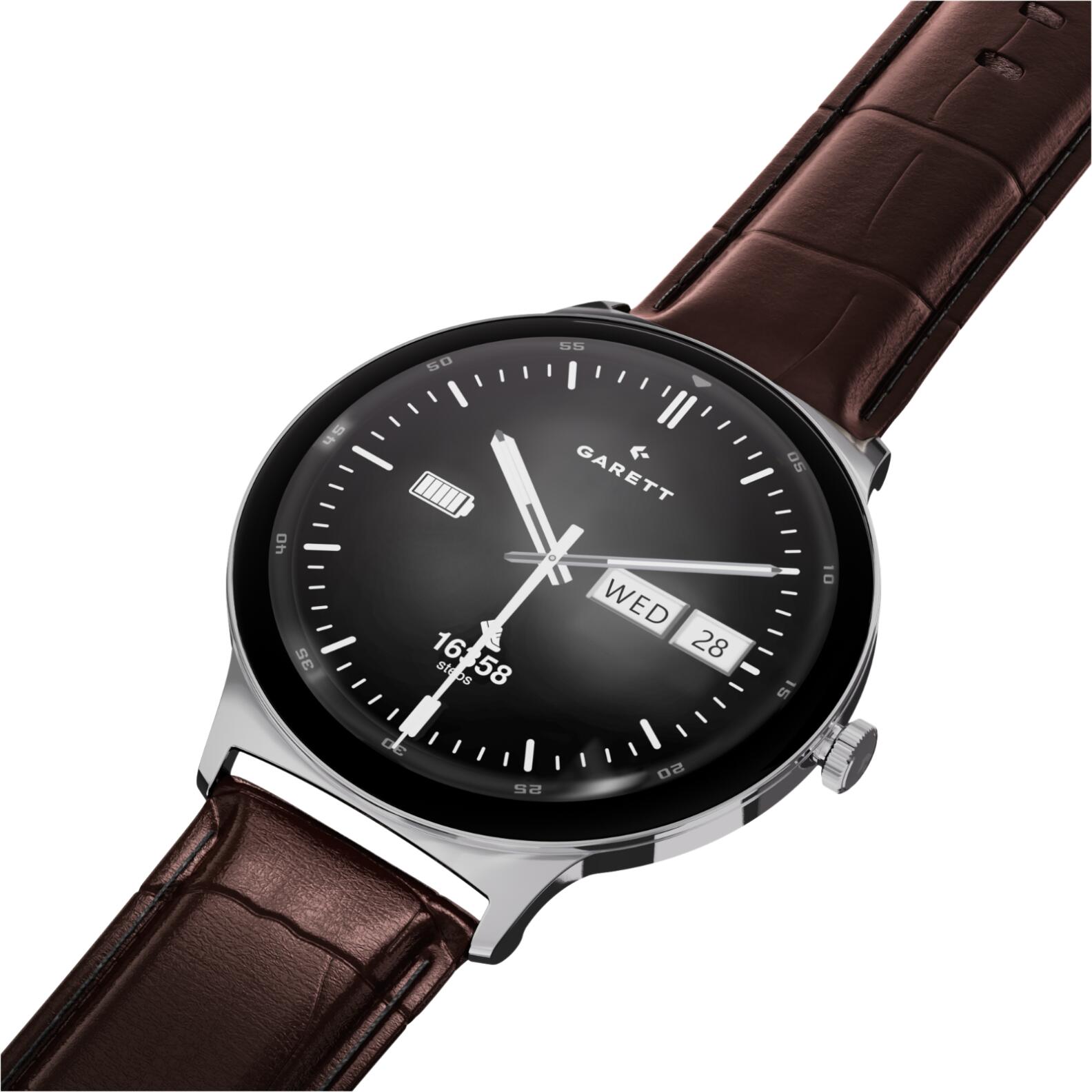 Smartwatch Garett Quantum srebrny stalowy 7/7