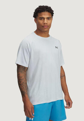 Crop top t-shirt ua tech textured ss heren grijs