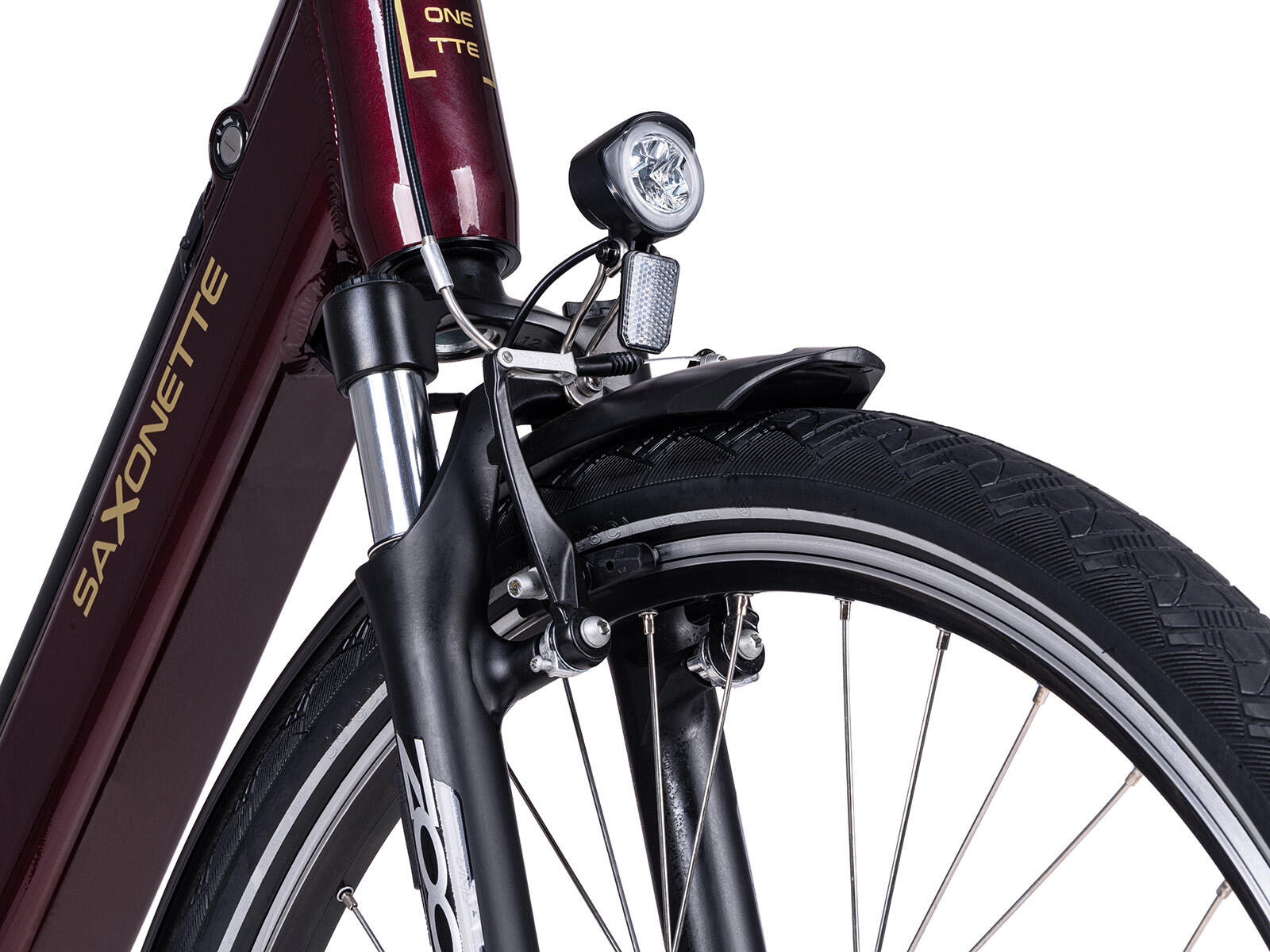 Saxonette Comfort Plus 5.0 dames ebike Nexus 7 13Ah wijnrood 5/5