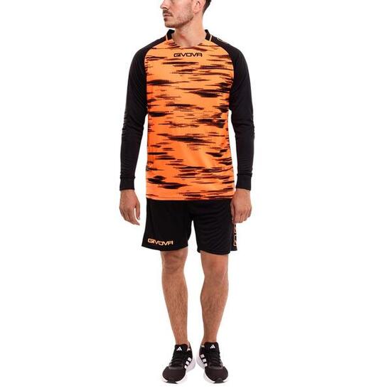 Ensemble Kit De Gardien De But Adulte (Noir / Orange)