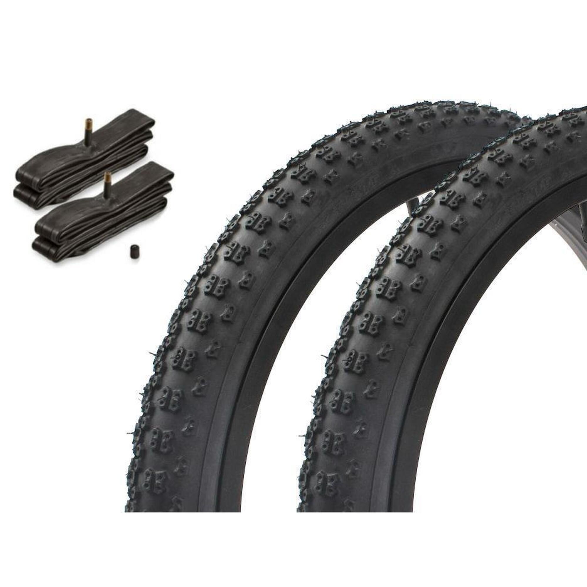 KENDA Sada plášťů BMX KENDA 20 palců x 2,125 palce černé + duše AV