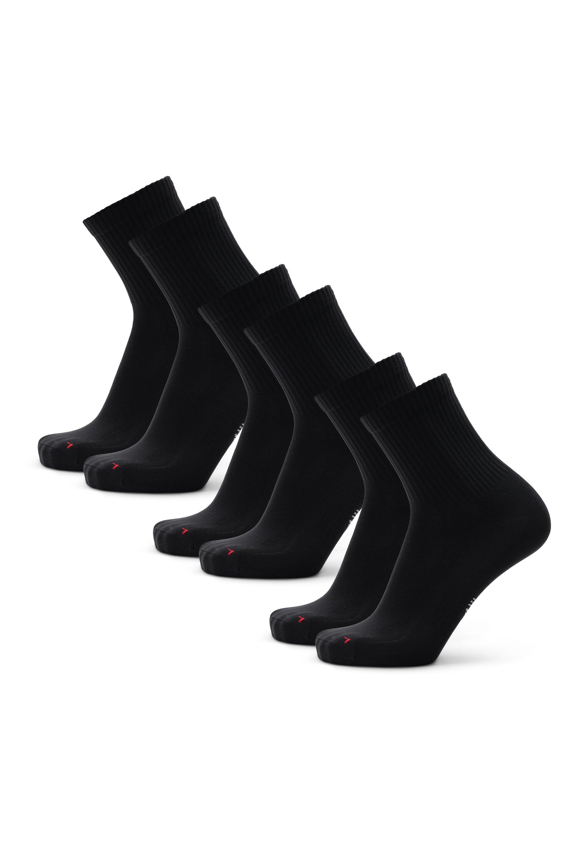 Calcetines de running de un cuarto, ligeros y transpirables, 3 pares 3/5