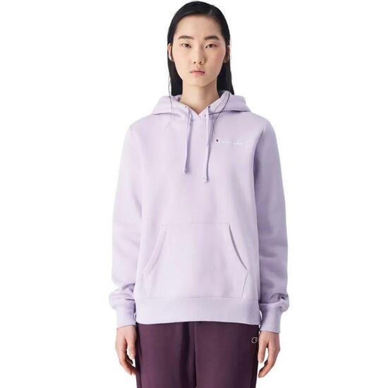 Felpa Con Cappuccio Logo Sul Petto Donna Champion Nero