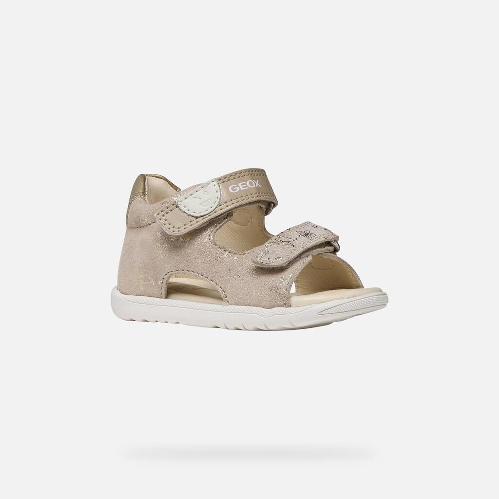 Sandales Bébé Fille B SANDAL MACCHIA GIR Beige/Platine 4/7