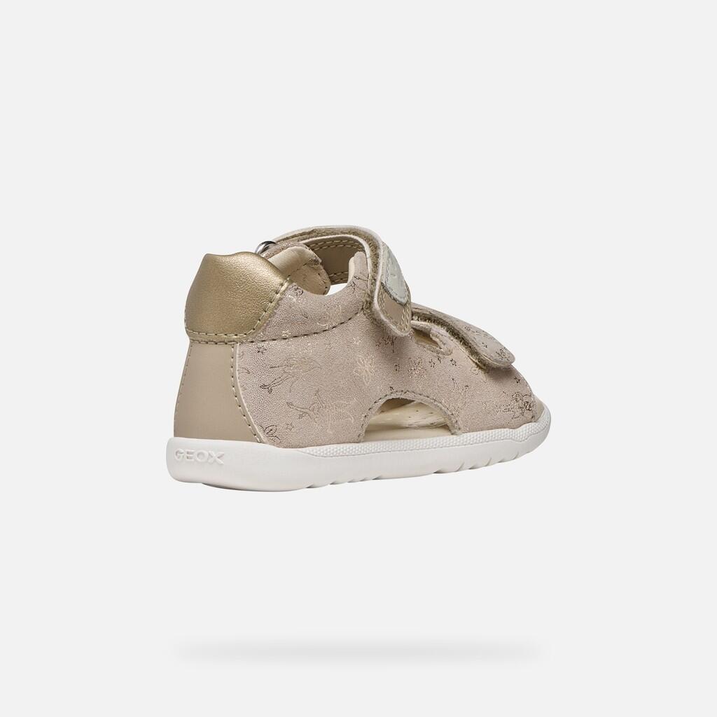 Sandales Bébé Fille B SANDAL MACCHIA GIR Beige/Platine 6/7