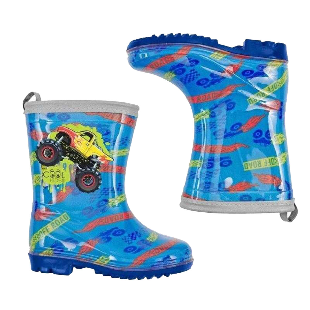 Bottes De Pluie Motif/style Camion PERLETTI Enfant (Bleu / Multicolore) 4/4