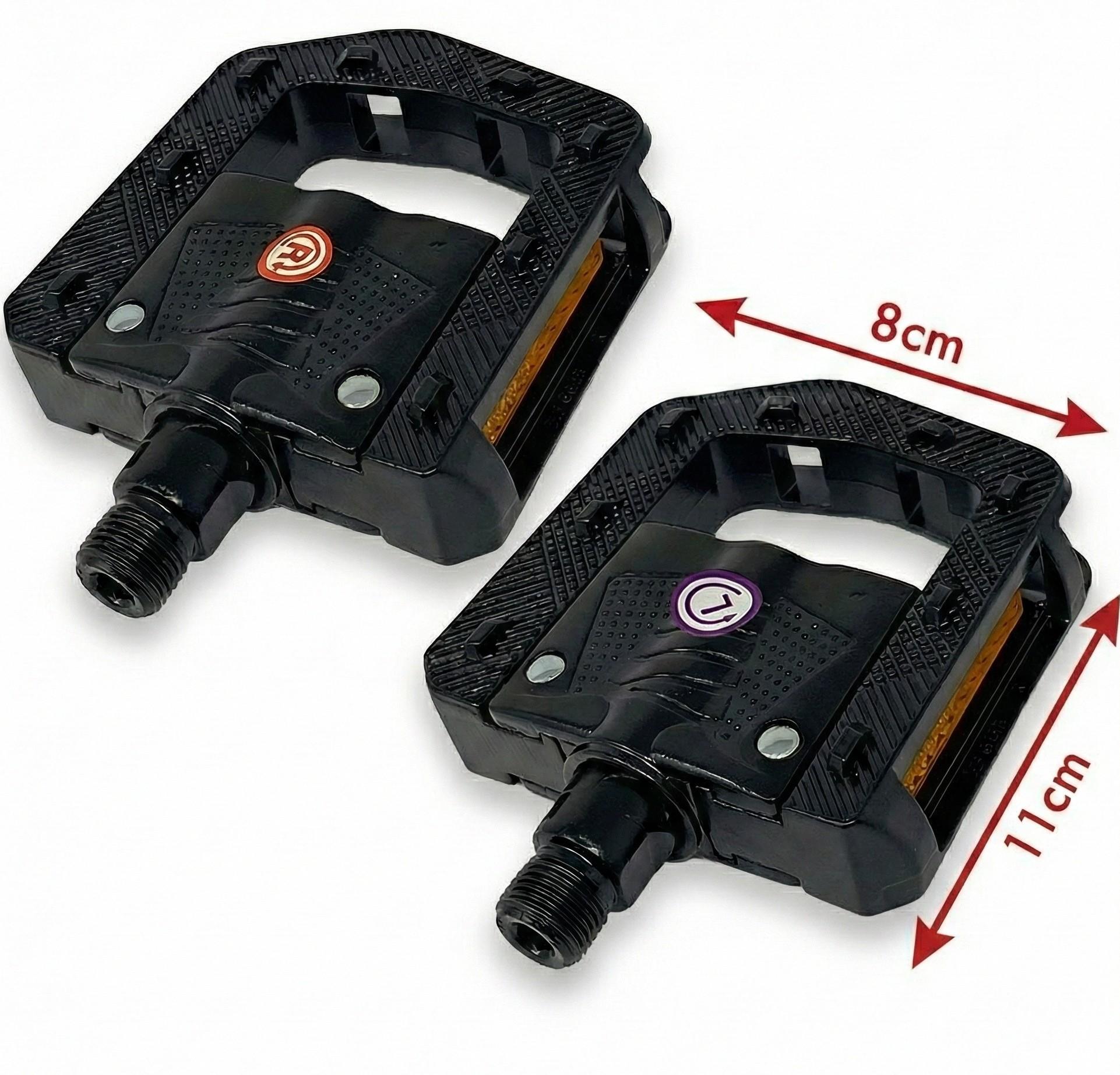 Coppia Pedali Bici Pieghevoli Alluminio 115x24 mm con Riflettori Antiscivolo 3/5