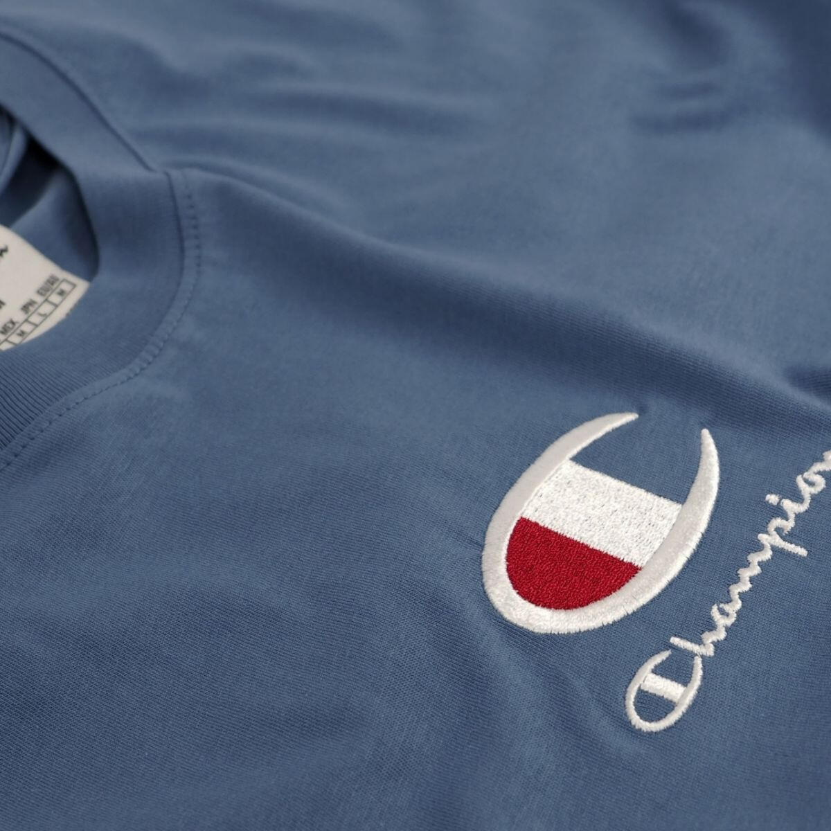 Maglietta Girocollo Uomo Champion Blu 3/3