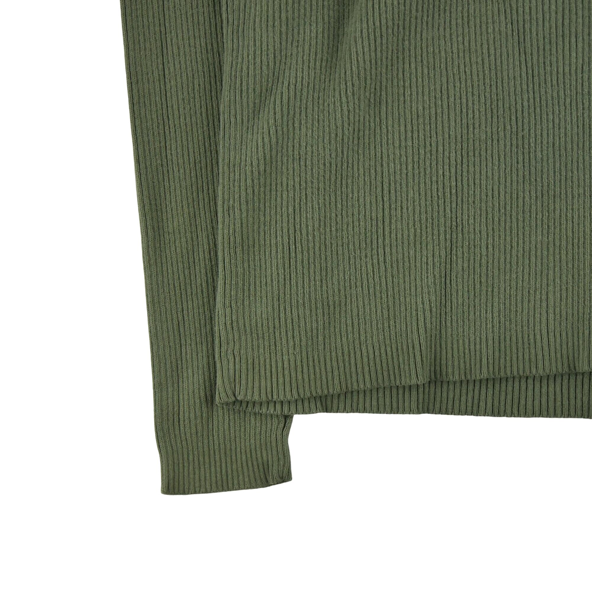 Maglione a collo alto color kaki per donne 4/5
