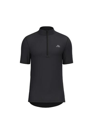 Heren wielershirt korte mouw met volledige rits